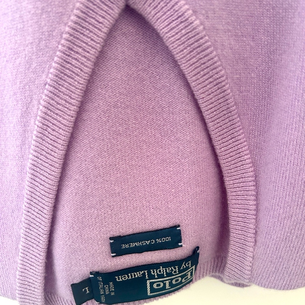 100% cashmere Polo Ralph Lauren size L - hardly worn freshly dry cleaned